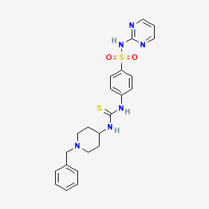 4-({[(1-benzyl-4-piperidinyl)amino]carbonothioyl}amino)-N-2-pyrimidinylbenzenesulfonamide