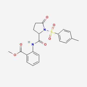 methyl 2-({1-[(4-methylphenyl)sulfonyl]-5-oxoprolyl}amino)benzoate