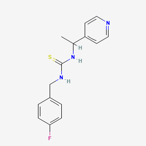 1-(4-Fluorobenzyl)-3-[1-(pyridin-4-yl)ethyl]thiourea