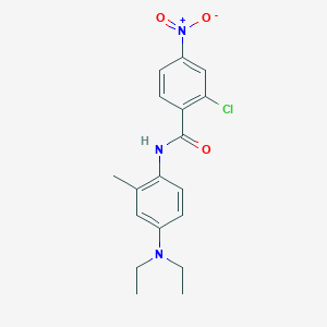 2-chloro-N-[4-(diethylamino)-2-methylphenyl]-4-nitrobenzamide