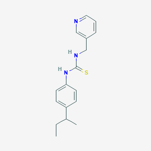 molecular formula C17H21N3S B4124348 N-(4-sec-butylphenyl)-N'-(3-pyridinylmethyl)thiourea 