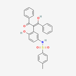 N-[4-hydroxy-3-[(Z)-1-hydroxy-3-oxo-1,3-diphenylprop-1-en-2-yl]phenyl]-4-methylbenzenesulfonamide