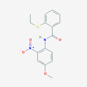 2-(ethylsulfanyl)-N-(4-methoxy-2-nitrophenyl)benzamide