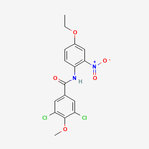 3,5-dichloro-N-(4-ethoxy-2-nitrophenyl)-4-methoxybenzamide