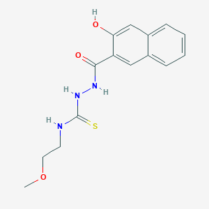 2-(3-hydroxy-2-naphthoyl)-N-(2-methoxyethyl)hydrazinecarbothioamide