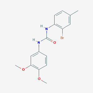 molecular formula C16H17BrN2O3 B4124544 1-(2-Bromo-4-methylphenyl)-3-(3,4-dimethoxyphenyl)urea 