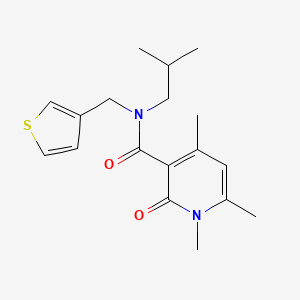 N-isobutyl-1,4,6-trimethyl-2-oxo-N-(3-thienylmethyl)-1,2-dihydropyridine-3-carboxamide