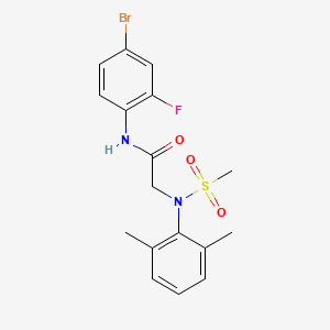 N~1~-(4-bromo-2-fluorophenyl)-N~2~-(2,6-dimethylphenyl)-N~2~-(methylsulfonyl)glycinamide