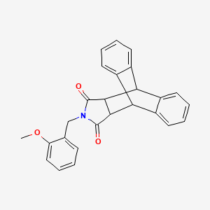 17-[(2-Methoxyphenyl)methyl]-17-azapentacyclo[6.6.5.02,7.09,14.015,19]nonadeca-2,4,6,9,11,13-hexaene-16,18-dione