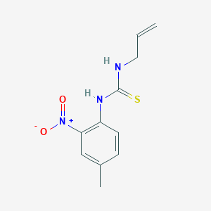 molecular formula C11H13N3O2S B4124630 N-allyl-N'-(4-methyl-2-nitrophenyl)thiourea 