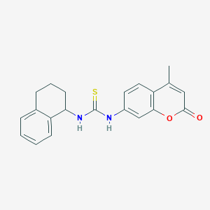 1-(4-methyl-2-oxo-2H-chromen-7-yl)-3-(1,2,3,4-tetrahydronaphthalen-1-yl)thiourea