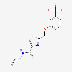 N-allyl-2-{[3-(trifluoromethyl)phenoxy]methyl}-1,3-oxazole-4-carboxamide