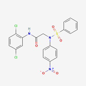 N~1~-(2,5-dichlorophenyl)-N~2~-(4-nitrophenyl)-N~2~-(phenylsulfonyl)glycinamide