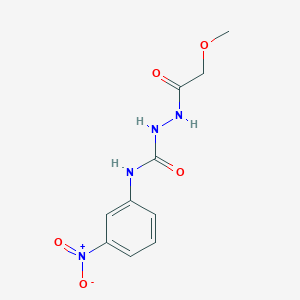 molecular formula C10H12N4O5 B4124753 2-(methoxyacetyl)-N-(3-nitrophenyl)hydrazinecarboxamide 