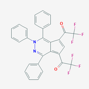 2,2,2-Trifluoro-1-[1,3,4-triphenyl-7-(2,2,2-trifluoroacetyl)cyclopenta[d]pyridazin-5-yl]ethanone