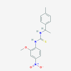 1-(2-Methoxy-4-nitrophenyl)-3-[1-(4-methylphenyl)ethyl]thiourea