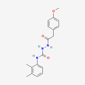 N-(2,3-dimethylphenyl)-2-[(4-methoxyphenyl)acetyl]hydrazinecarboxamide