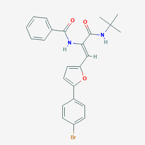 N-{2-[5-(4-bromophenyl)-2-furyl]-1-[(tert-butylamino)carbonyl]vinyl}benzamide