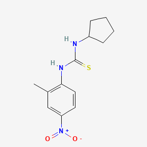 1-Cyclopentyl-3-(2-methyl-4-nitrophenyl)thiourea