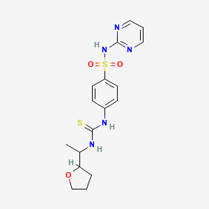 N-2-pyrimidinyl-4-[({[1-(tetrahydro-2-furanyl)ethyl]amino}carbonothioyl)amino]benzenesulfonamide