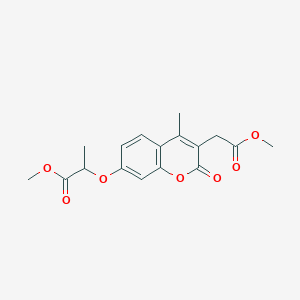 methyl 2-{[3-(2-methoxy-2-oxoethyl)-4-methyl-2-oxo-2H-chromen-7-yl]oxy}propanoate