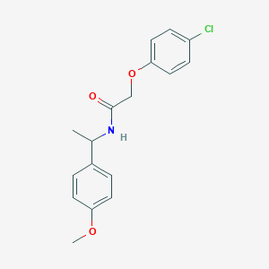 molecular formula C17H18ClNO3 B4124894 2-(4-chlorophenoxy)-N-[1-(4-methoxyphenyl)ethyl]acetamide 