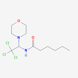 N-[2,2,2-trichloro-1-(4-morpholinyl)ethyl]hexanamide