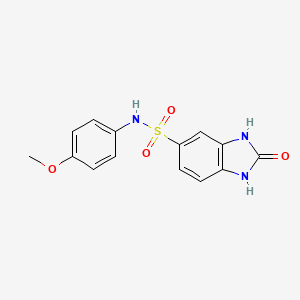 N-(4-methoxyphenyl)-2-oxo-2,3-dihydro-1H-benzimidazole-5-sulfonamide