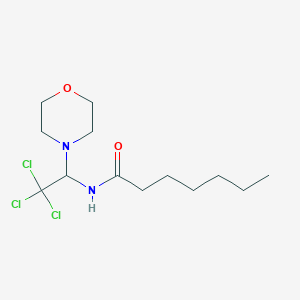 N-[2,2,2-trichloro-1-(4-morpholinyl)ethyl]heptanamide