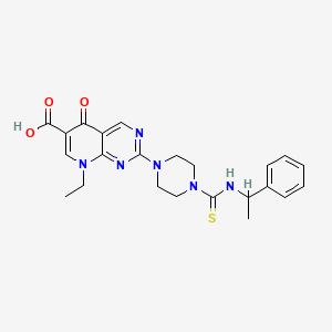 8-Ethyl-5-oxo-2-{4-[(1-phenylethyl)carbamothioyl]piperazin-1-yl}-5,8-dihydropyrido[2,3-d]pyrimidine-6-carboxylic acid