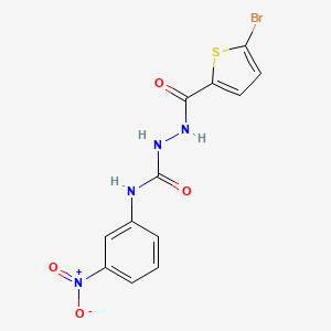 2-[(5-bromo-2-thienyl)carbonyl]-N-(3-nitrophenyl)hydrazinecarboxamide