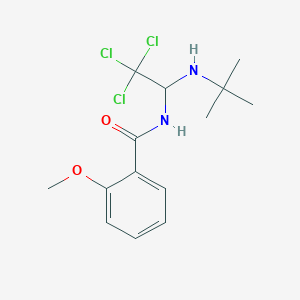 molecular formula C14H19Cl3N2O2 B412494 N-[1-(tert-butylamino)-2,2,2-trichloroethyl]-2-methoxybenzamide 