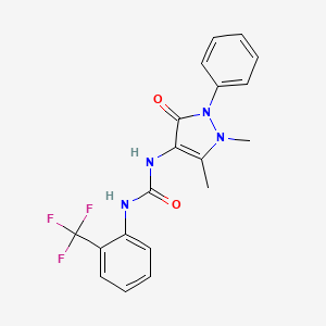 N-(1,5-dimethyl-3-oxo-2-phenyl-2,3-dihydro-1H-pyrazol-4-yl)-N'-[2-(trifluoromethyl)phenyl]urea