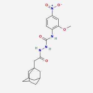 2-(1-adamantylacetyl)-N-(2-methoxy-4-nitrophenyl)hydrazinecarboxamide