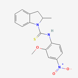 N-(2-methoxy-4-nitrophenyl)-2-methyl-2,3-dihydro-1H-indole-1-carbothioamide