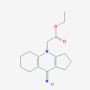 molecular formula C16H22N2O2 B412500 ethyl 2-(9-imino-2,3,5,6,7,8-hexahydro-1H-cyclopenta[b]quinolin-4-yl)acetate 
