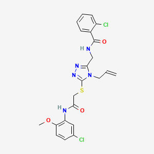 N-{[4-allyl-5-({2-[(5-chloro-2-methoxyphenyl)amino]-2-oxoethyl}thio)-4H-1,2,4-triazol-3-yl]methyl}-2-chlorobenzamide