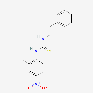 N-(2-methyl-4-nitrophenyl)-N'-(2-phenylethyl)thiourea