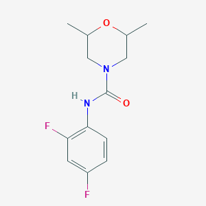 N-(2,4-difluorophenyl)-2,6-dimethyl-4-morpholinecarboxamide