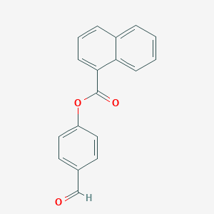 molecular formula C18H12O3 B412503 4-甲酰苯基 1-萘甲酸酯 CAS No. 331253-68-0