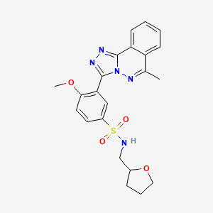 4-METHOXY-3-{6-METHYL-[1,2,4]TRIAZOLO[3,4-A]PHTHALAZIN-3-YL}-N-[(OXOLAN-2-YL)METHYL]BENZENE-1-SULFONAMIDE