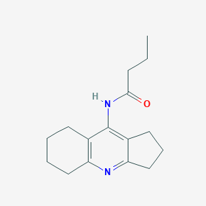 molecular formula C16H22N2O B412504 N-(2,3,5,6,7,8-Hexahydro-1H-cyclopenta[b]quinolin-9-yl)-butyramide 