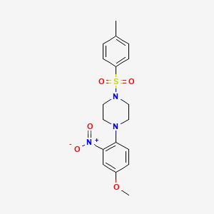 1-(4-methoxy-2-nitrophenyl)-4-(4-methylbenzenesulfonyl)piperazine