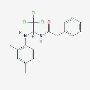 2-phenyl-N-[2,2,2-trichloro-1-(2,4-dimethylanilino)ethyl]acetamide
