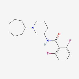 N-(1-cycloheptyl-3-piperidinyl)-2,6-difluorobenzamide