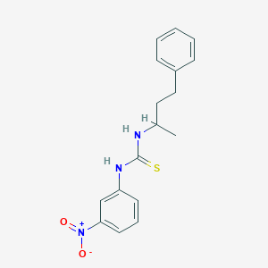 molecular formula C17H19N3O2S B4125100 1-(3-Nitrophenyl)-3-(4-phenylbutan-2-yl)thiourea 