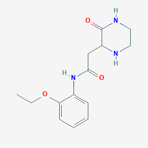 N-(2-ethoxyphenyl)-2-(3-oxopiperazin-2-yl)acetamide