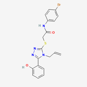 molecular formula C19H17BrN4O2S B4125174 2-{[4-allyl-5-(2-hydroxyphenyl)-4H-1,2,4-triazol-3-yl]thio}-N-(4-bromophenyl)acetamide 