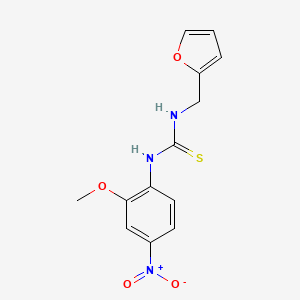 N-(2-furylmethyl)-N'-(2-methoxy-4-nitrophenyl)thiourea