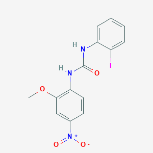 molecular formula C14H12IN3O4 B4125207 1-(2-Iodophenyl)-3-(2-methoxy-4-nitrophenyl)urea 